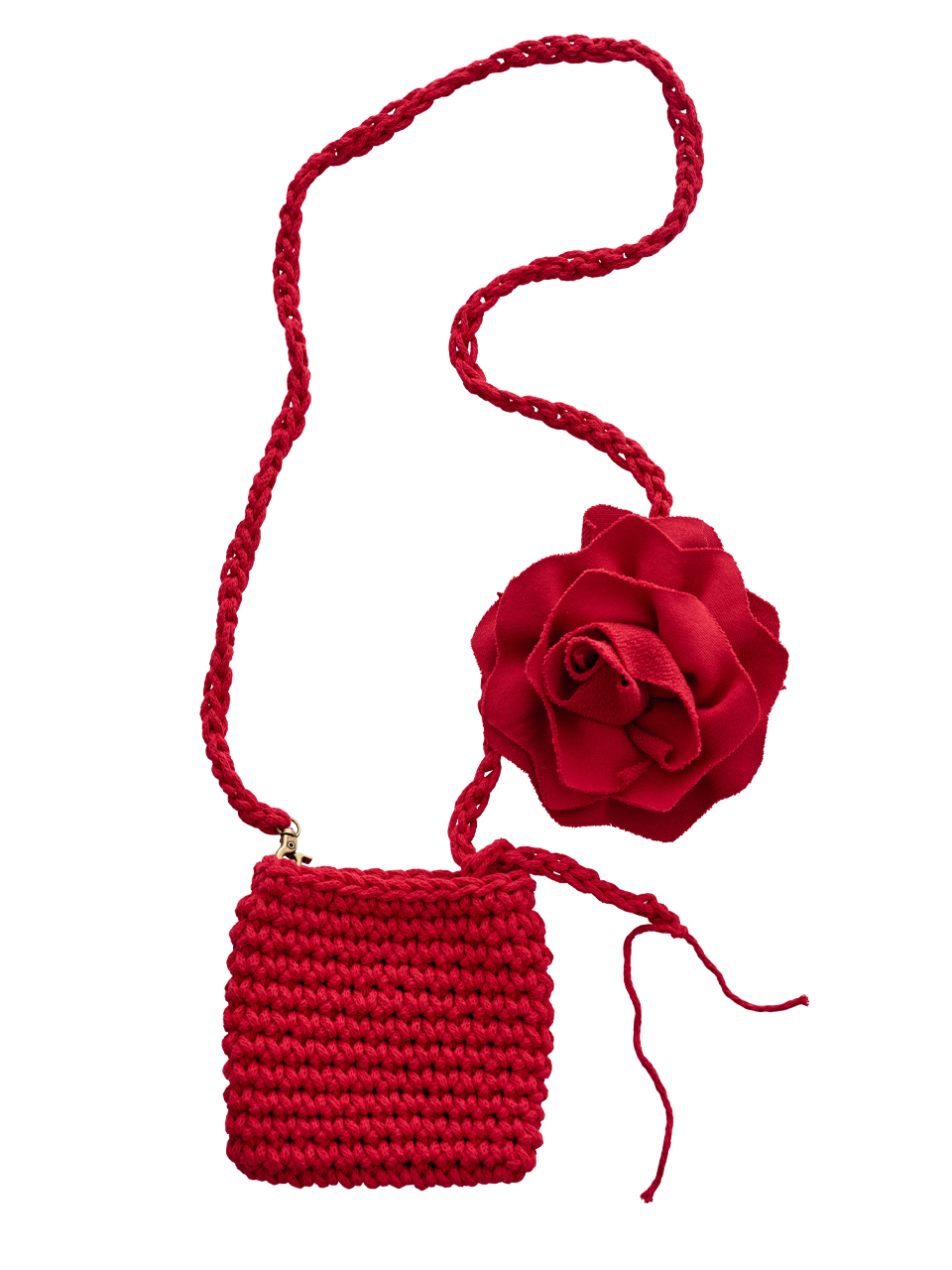 [주문제작 7일 소요] Handmade Flower Bag_[Red]